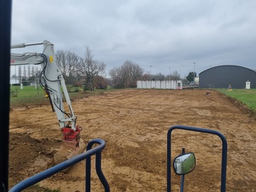Réalisation d'un terrain de pétanque sur Saïx