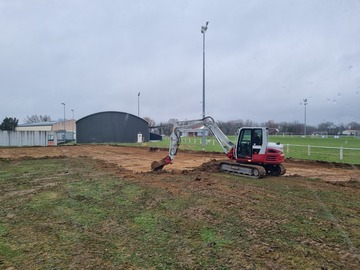 Réalisation d'un terrain de pétanque sur Saïx